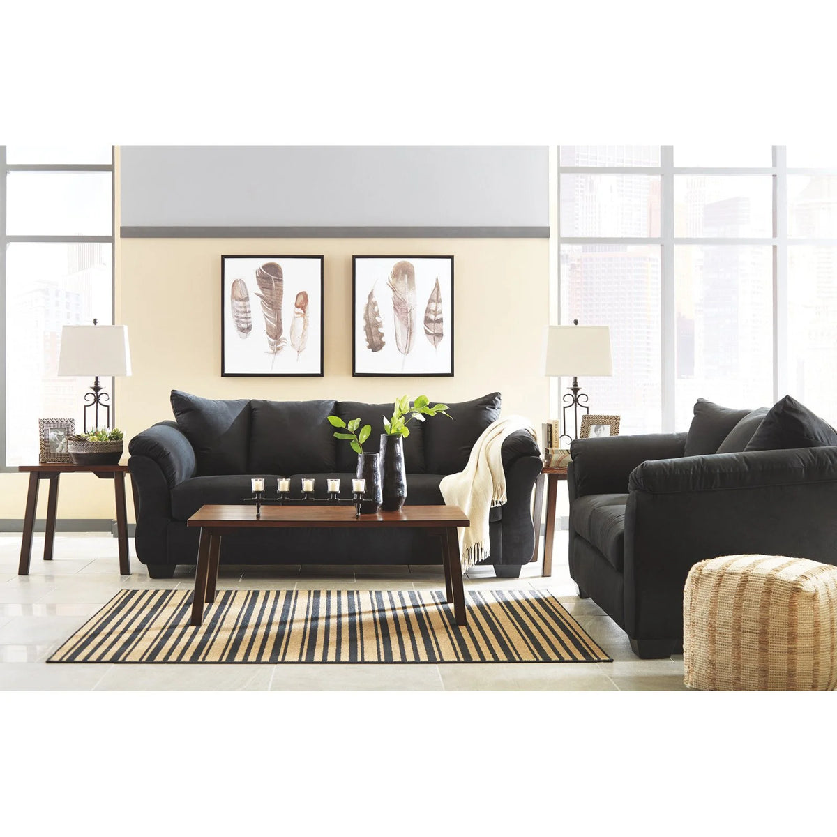 Blue Loveseat R856
