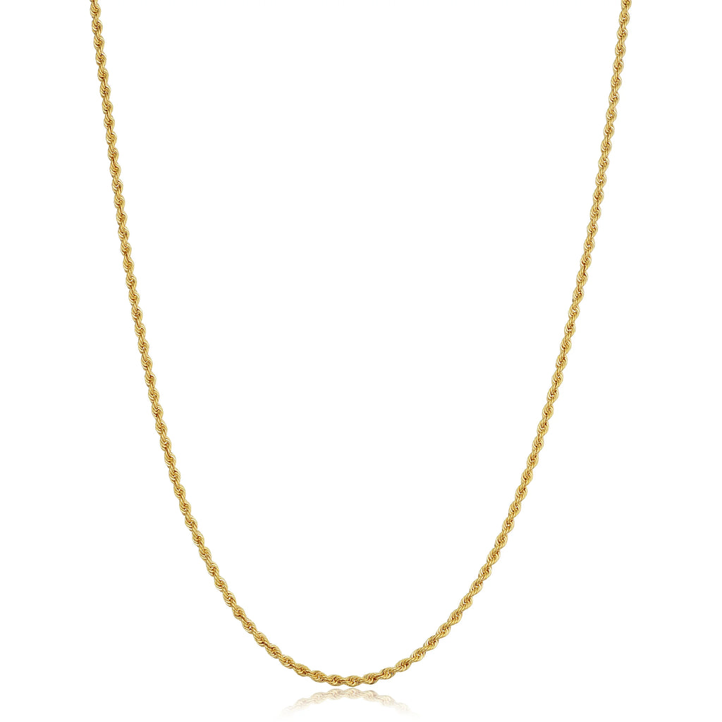 10k Yellow Gold Rope Chain Necklace G946846