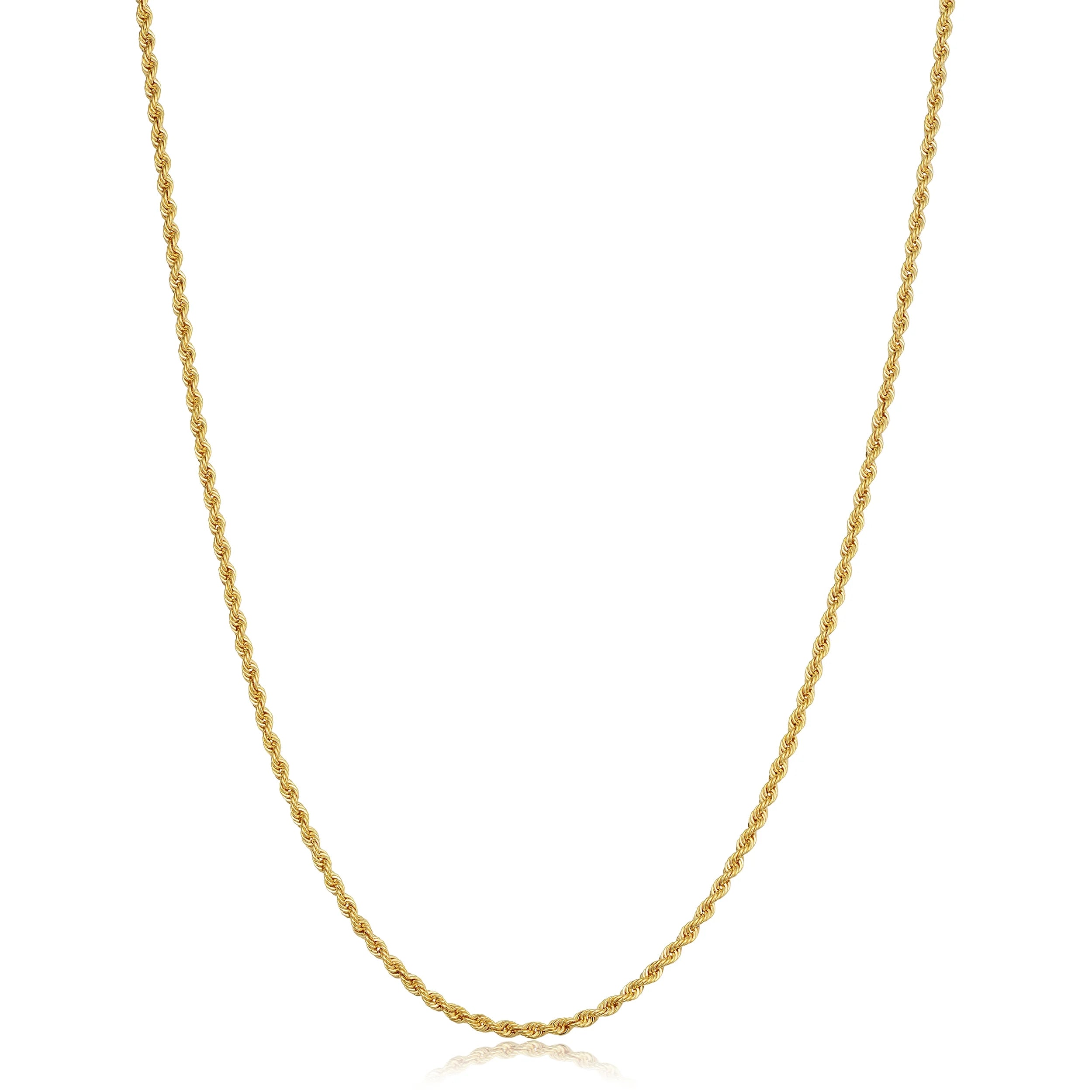 10k Yellow Gold Rope Chain Necklace G946846