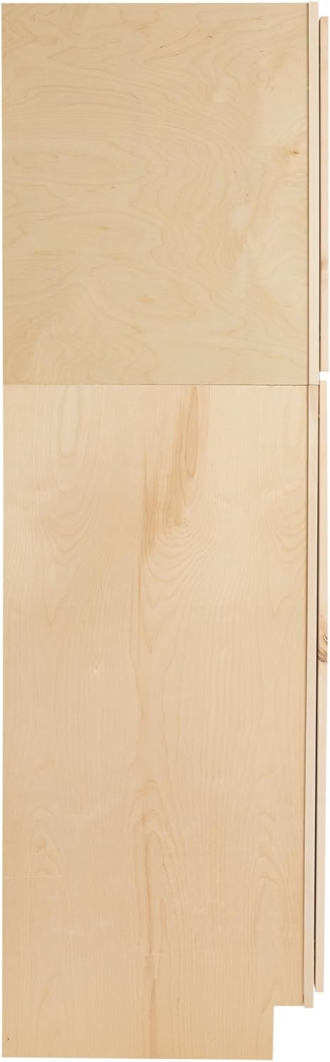 Raw Maple 24" D x 24" W x 84" H Plywood Base Kitchen Cabinet J90101