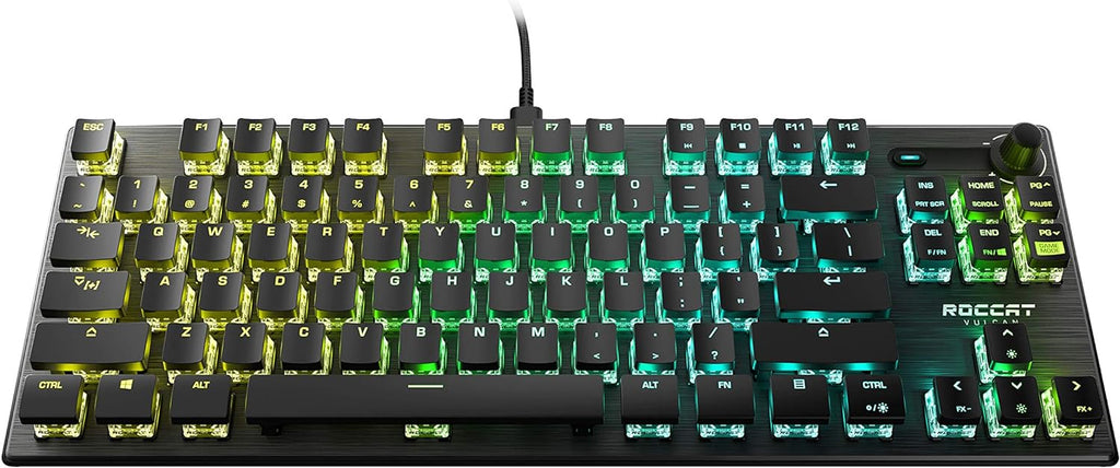 Black Linear Optical Gaming Keyboard with Anodized Aluminum Top Plate Y63005