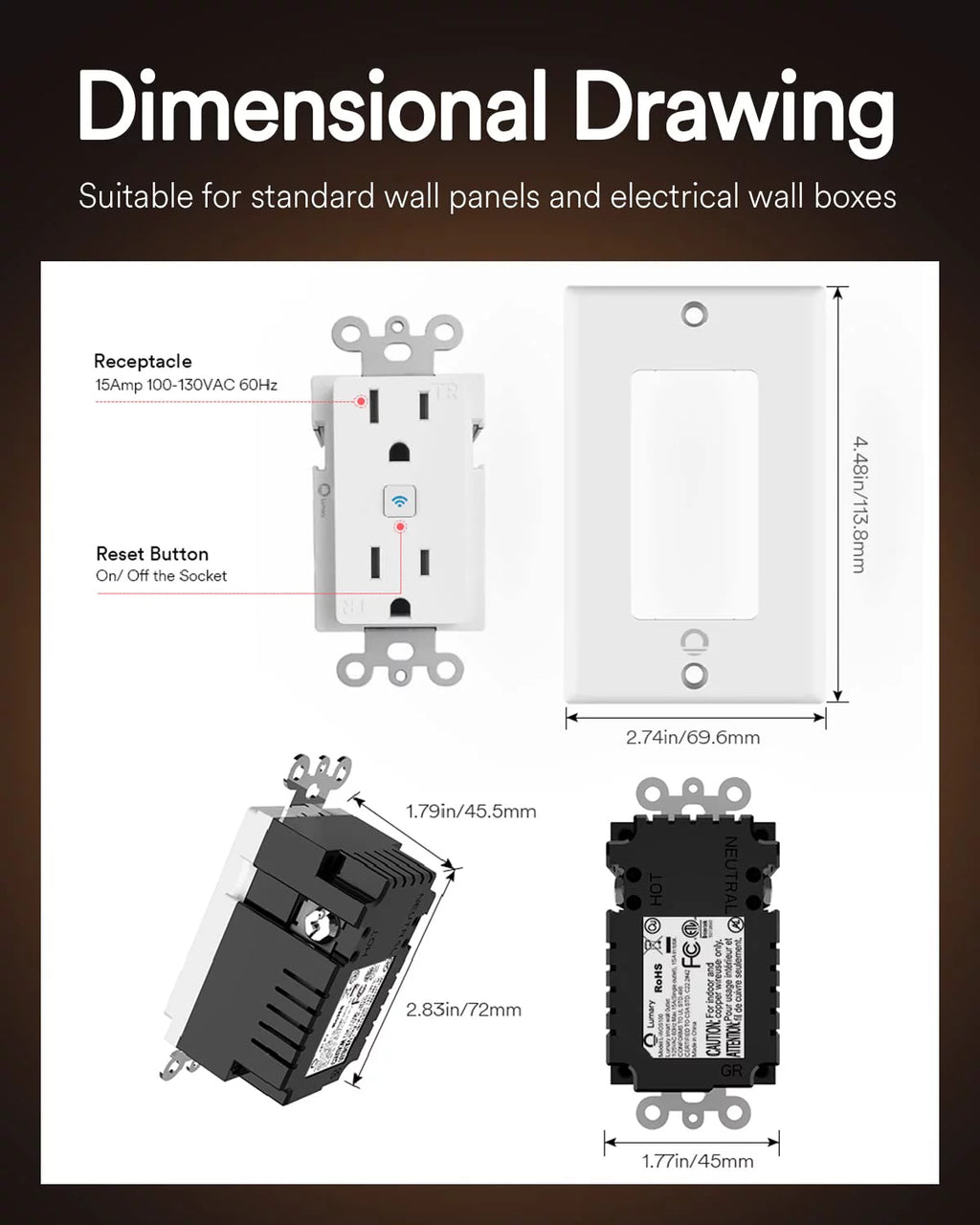 Smart Electrical Outlet 4 Pack S5437