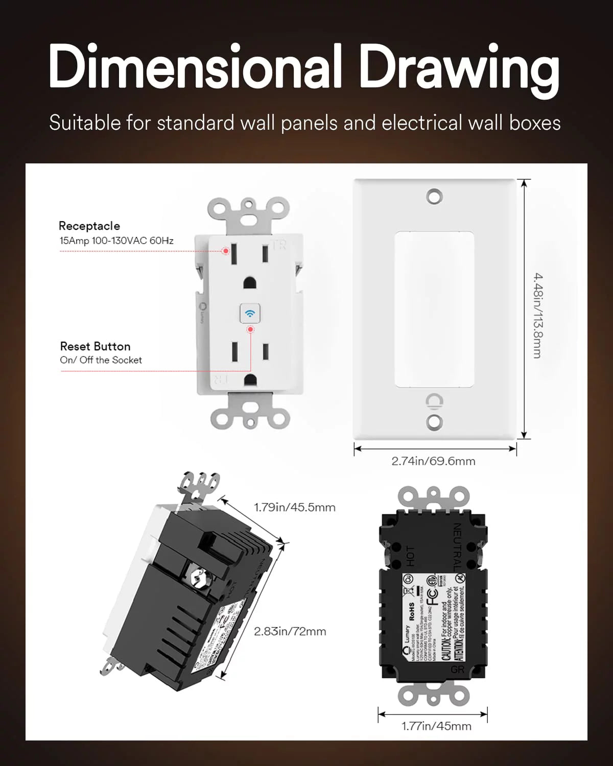 Smart Electrical Outlet 4 Pack S5437