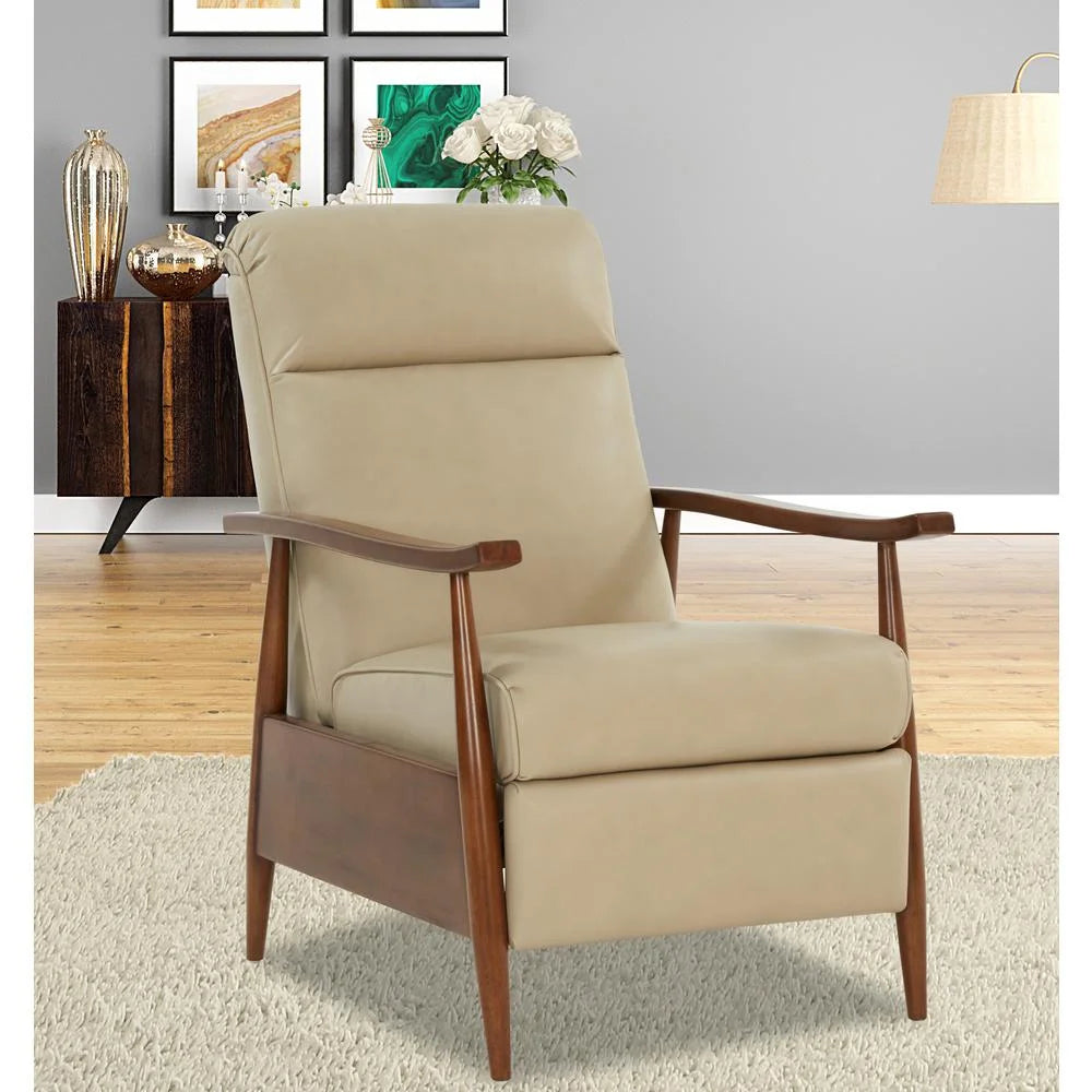 Cream Push Thru The Arms Recliner A48464