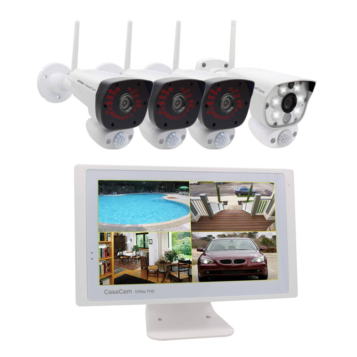 8-Ch Wireless NVR with 4x1296p FHD Cameras, 1TB HDD X1412