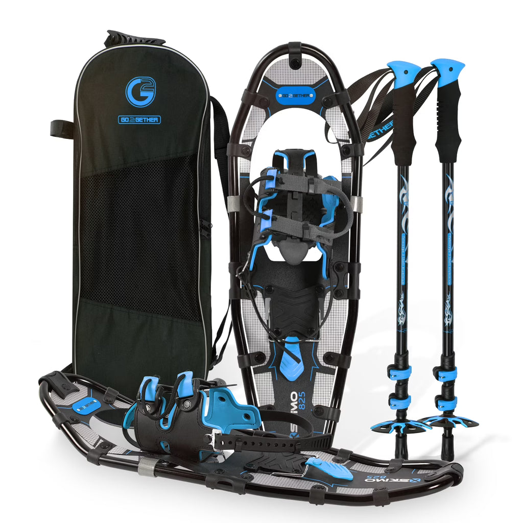 25 Inches Light Weight Snowshoes with Trekking Poles H668