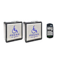 Wireless Push Switch with 2pcs Square 4.5'' Push Panels and 1pcs 2.4G Receiver P47629