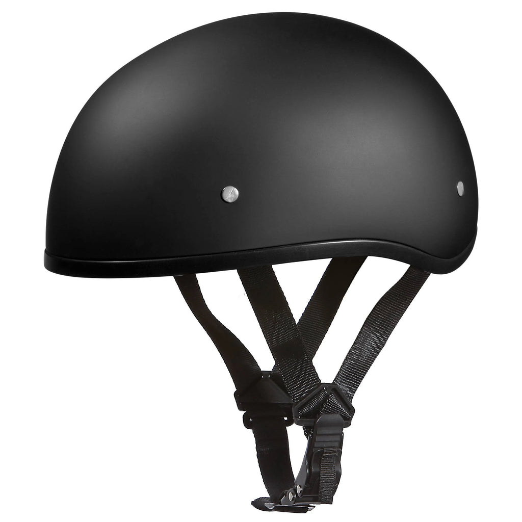 Dull Black Skull Cap V92153