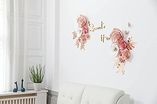 Large 3D Artificial Paper Flower Wall Decor F878822
