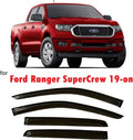 Smoke Tinted Tape-On Side Window Vent Visor Deflectors Rain Guards Pack of 2 N96335