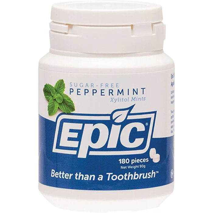 Sugar-Free Xylitol Peppermint Mints Tub 180 Piece P1838