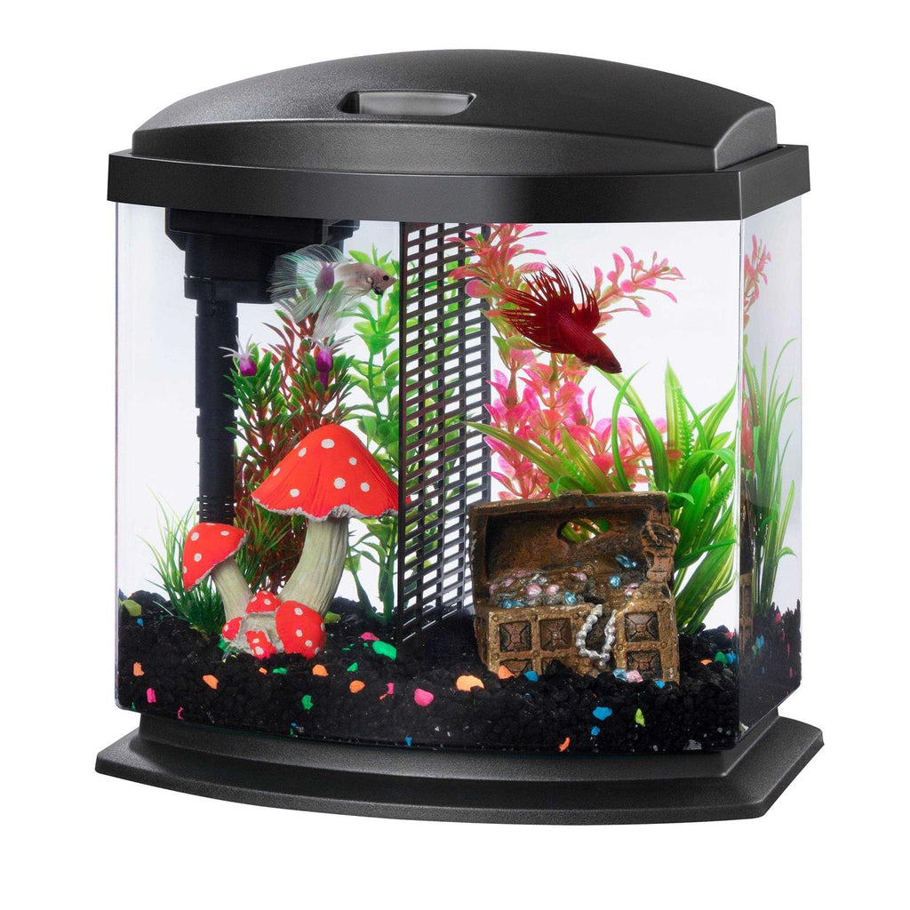 2.5 Gal LED Aquarium Kit Black B2099