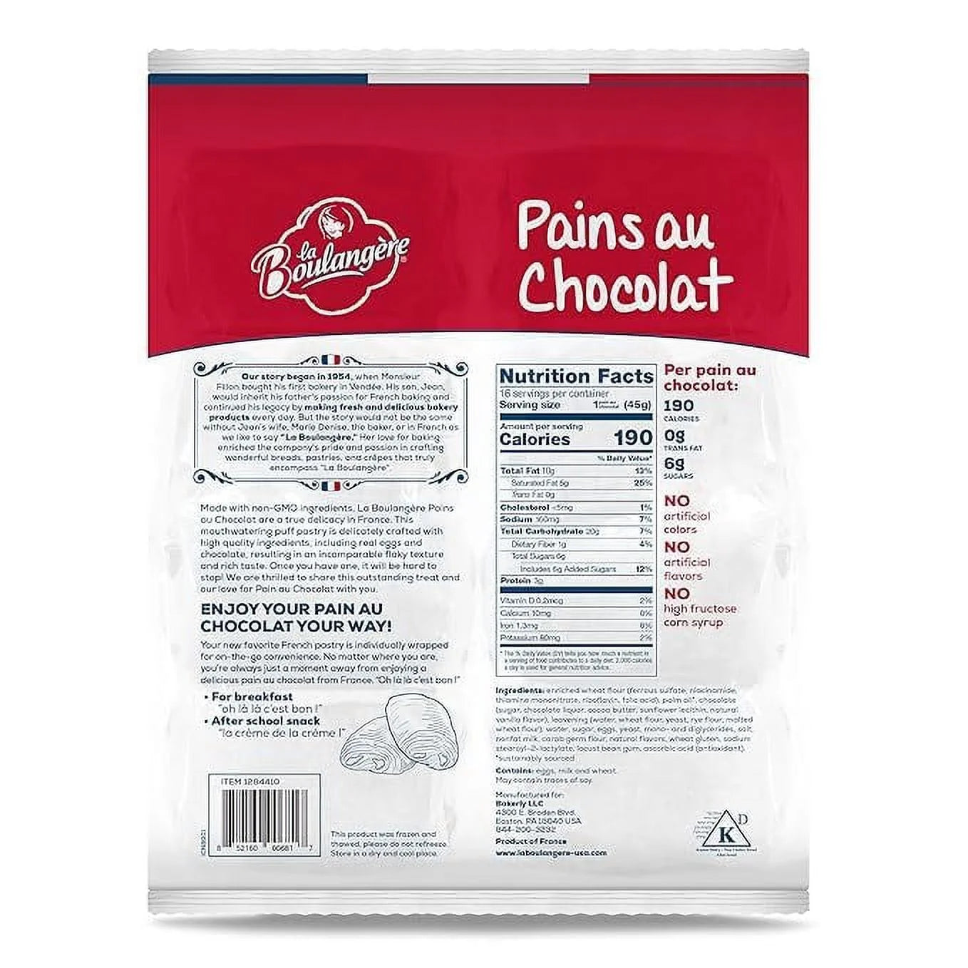 16-Count Chocolate Croissants J5487