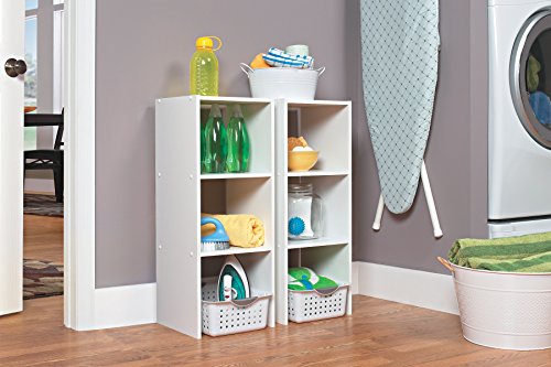 White Stackable 31-inch Vertical Organizer & White Stackable 24-Inch Wide Horizontal Organizer P8255