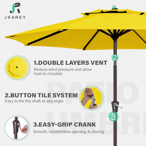 Navy Blue 9 ft 2-Tiers Patio Umbrella K4466