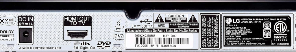 Region Free Blu-ray Player with HDMI Cable G98455