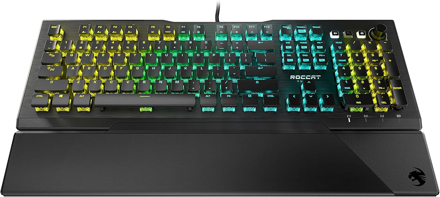 Black Linear Optical Gaming Keyboard with Anodized Aluminum Top Plate Y63005