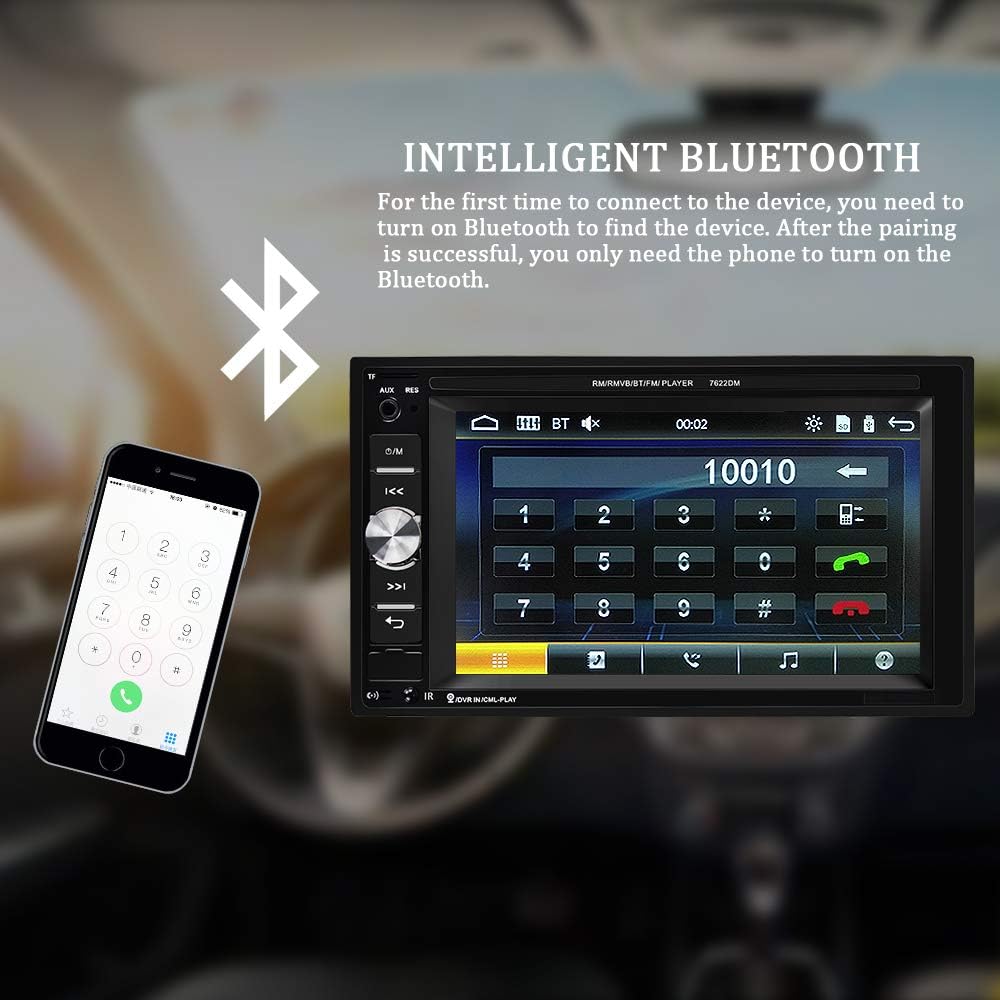 6.2 Inch Touch Screen Car Stereo with Backup Camera N468