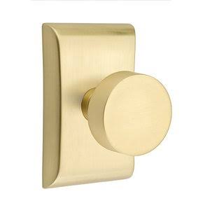 Satin Brass Round Door Knob D3959