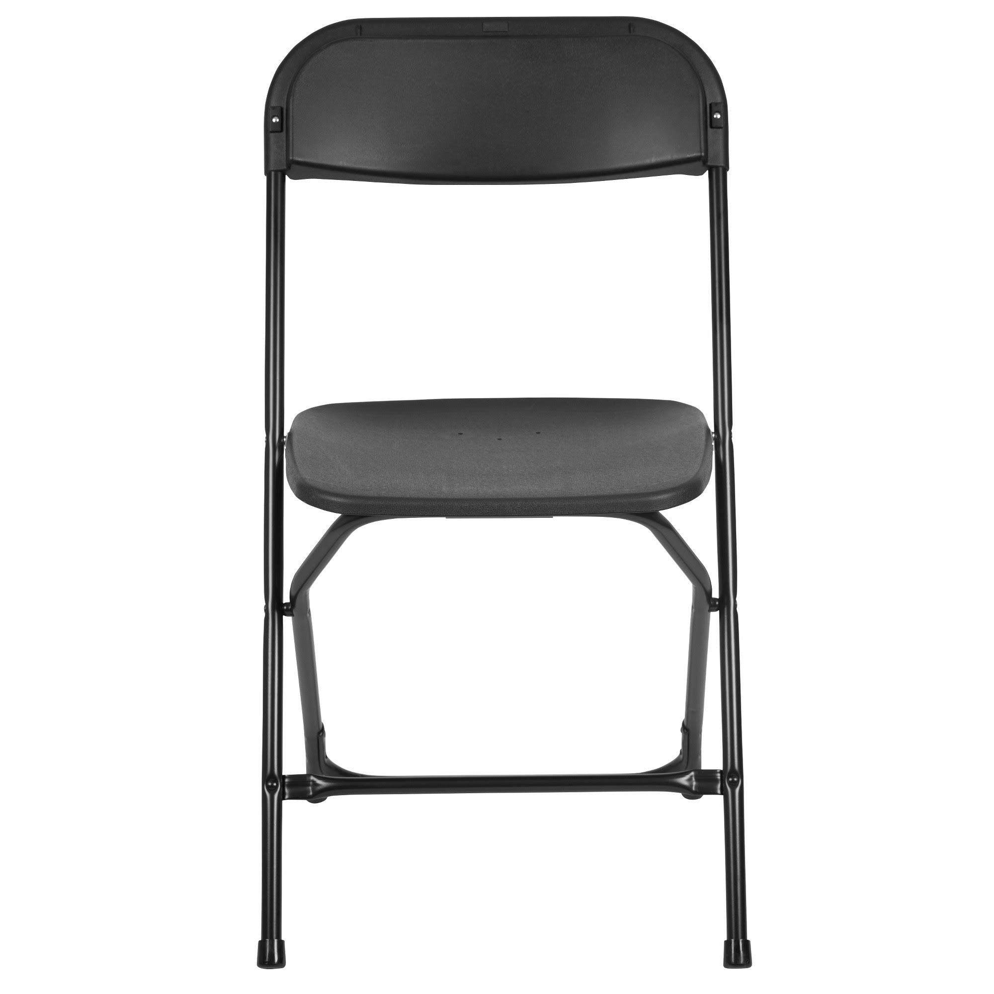Black Plastic Folding Chair 6 Pack I7013