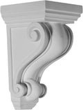 2 1/4 inch W x 2 1/4 inch D x 4 1/4 inch H Devon Corbel (4-Pack) D174