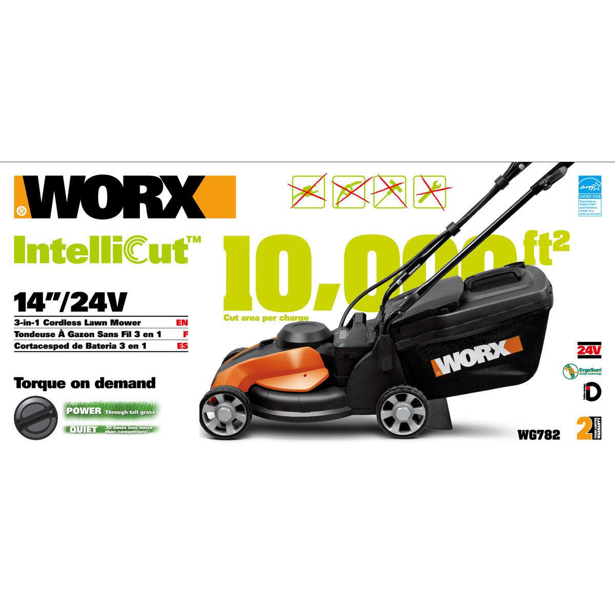 14x22 Cordless Push Lawn Mower Y5905