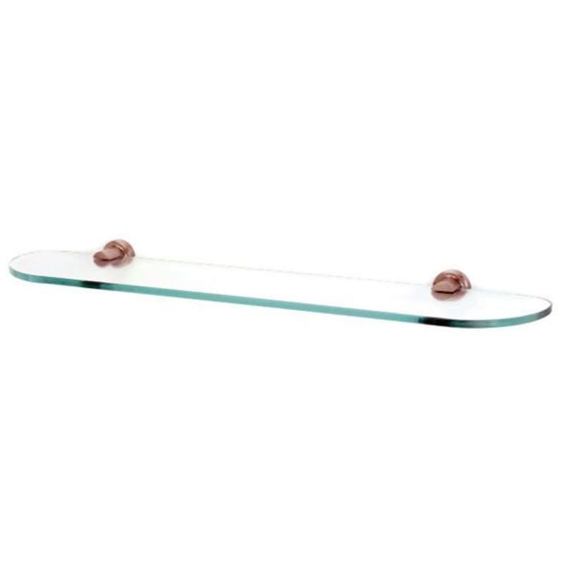 24x22 Glass Shelf with Brackets Satin Nickel C626516