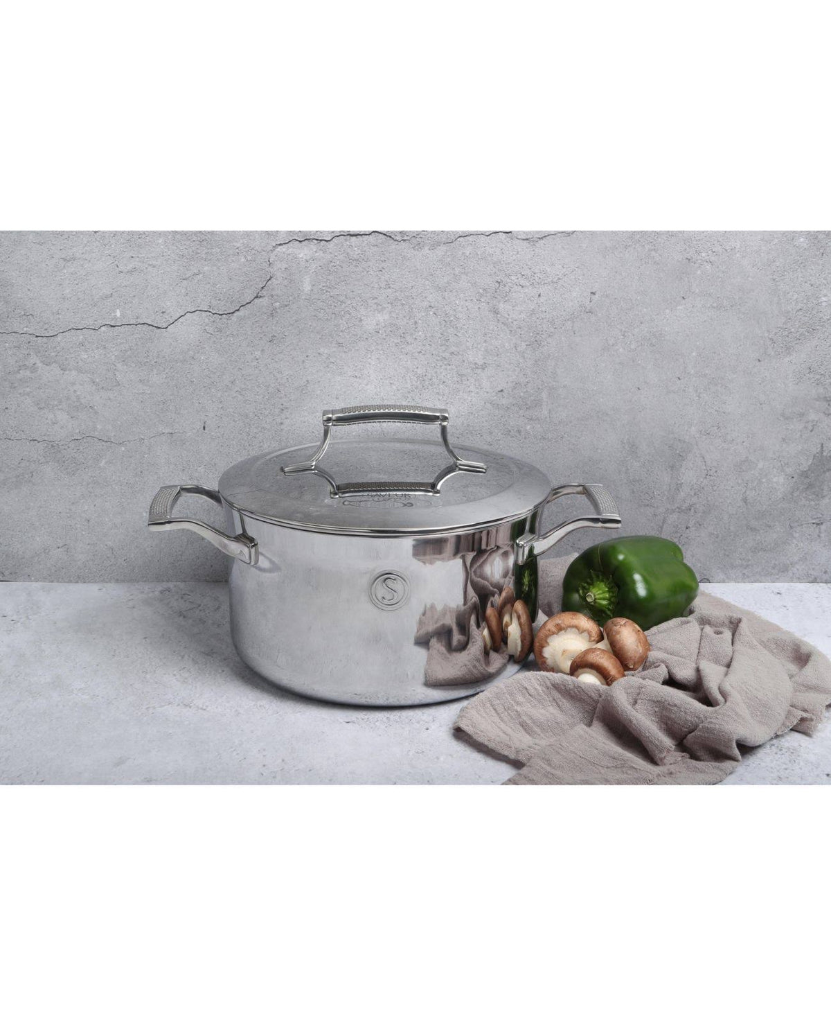 Tri-Ply Stainless Steel 4-Qt. Casserole Pot T87156