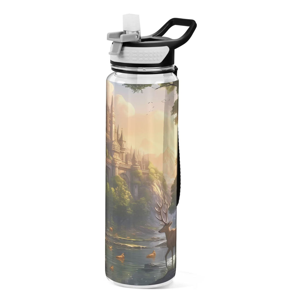 32oz Tritan Leakproof Clear Sports Water Bottle K895