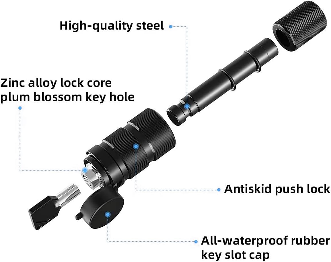 1/2'' and 5/8'' Hitch Pin Set with 4 Keys N557