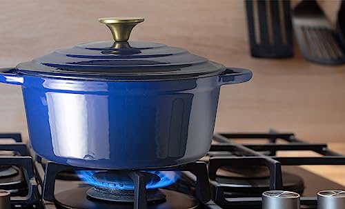 Red Enamel 5qt Cast Iron Dutch Oven W34752
