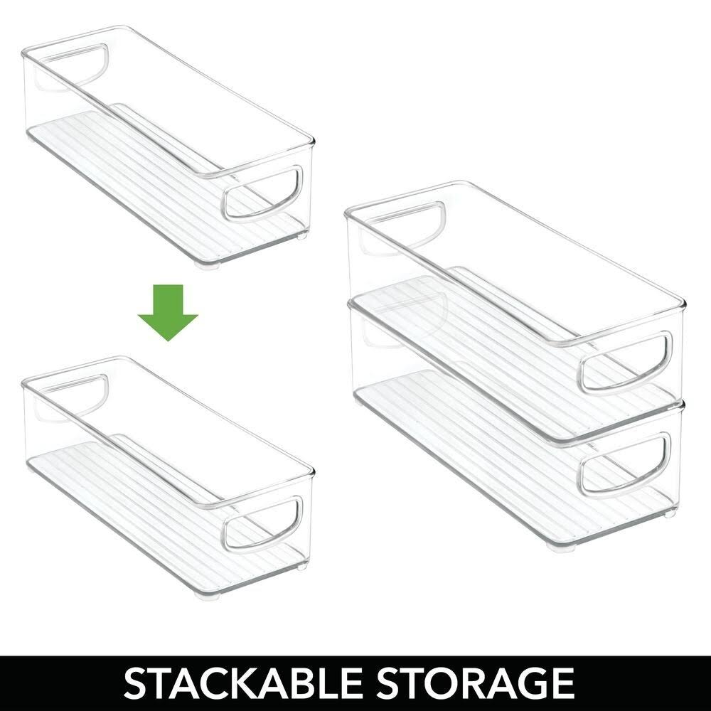 6 Pack Plastic Kitchen Food Storage Bin with Handles W761234