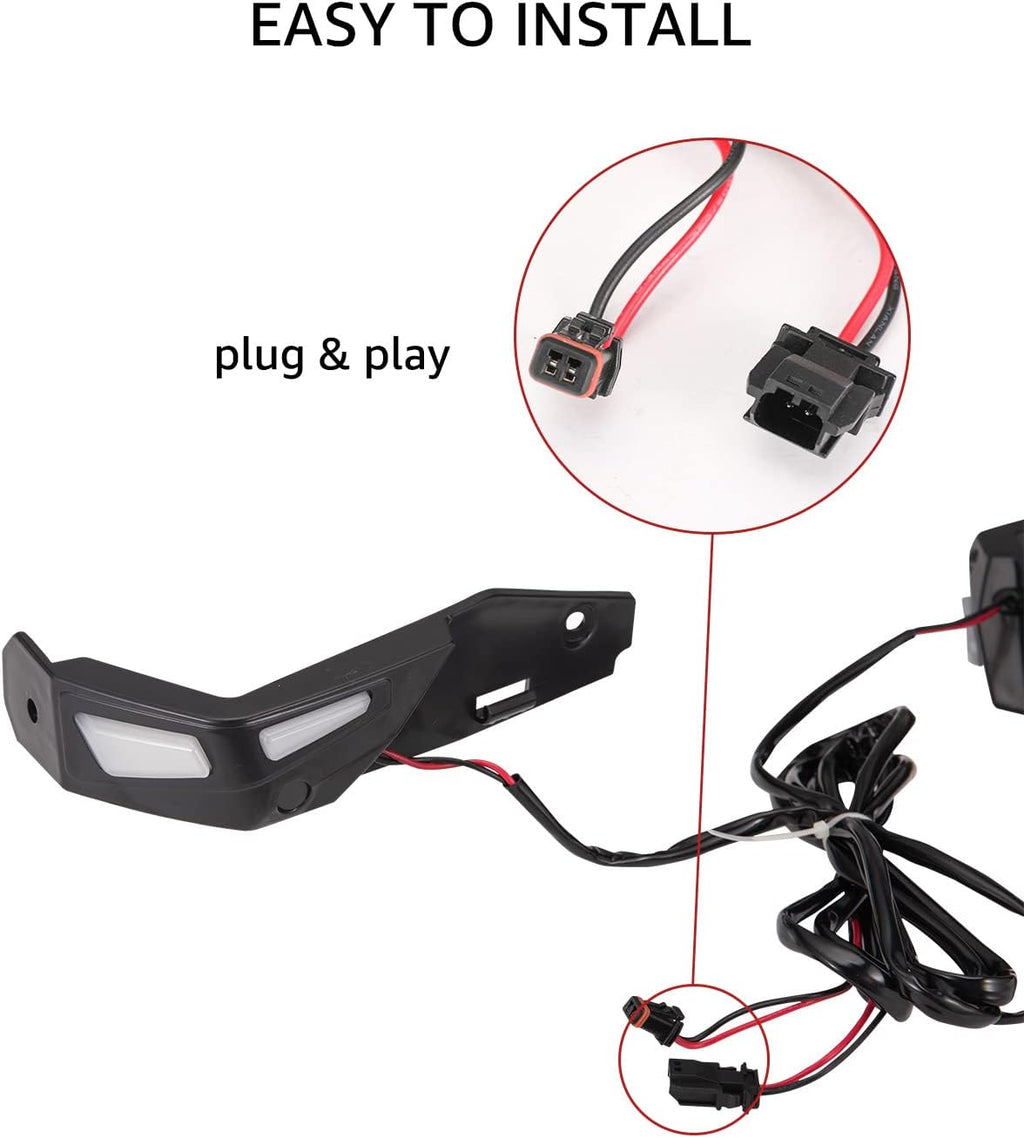 Black Aluminum Hand Guards LED Lighting Kit (2PCS) B647
