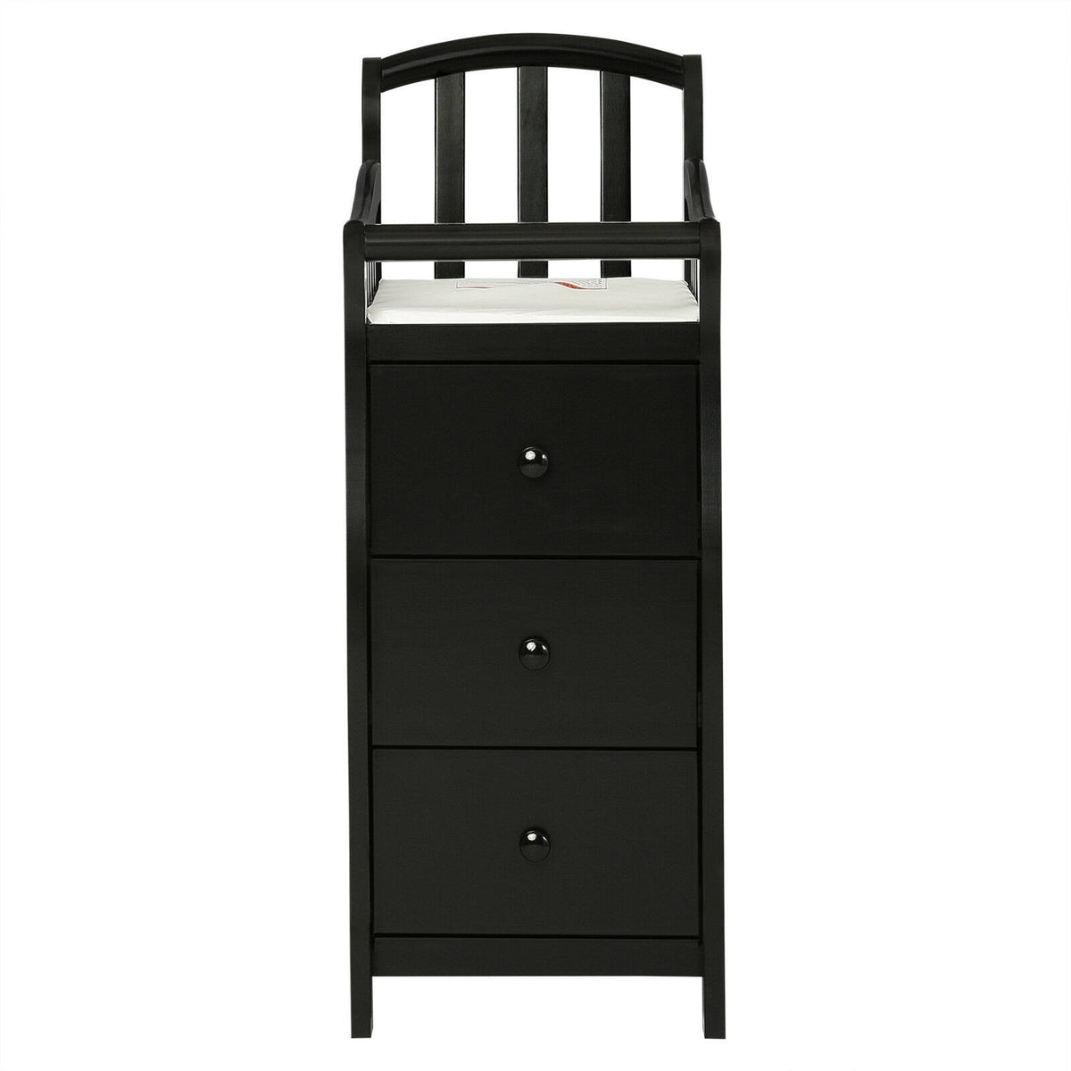 4-in-1 Mini Crib and Dressing Table Black K937