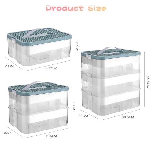 Plastic Stackable Toy Storage Case with Lid V859252