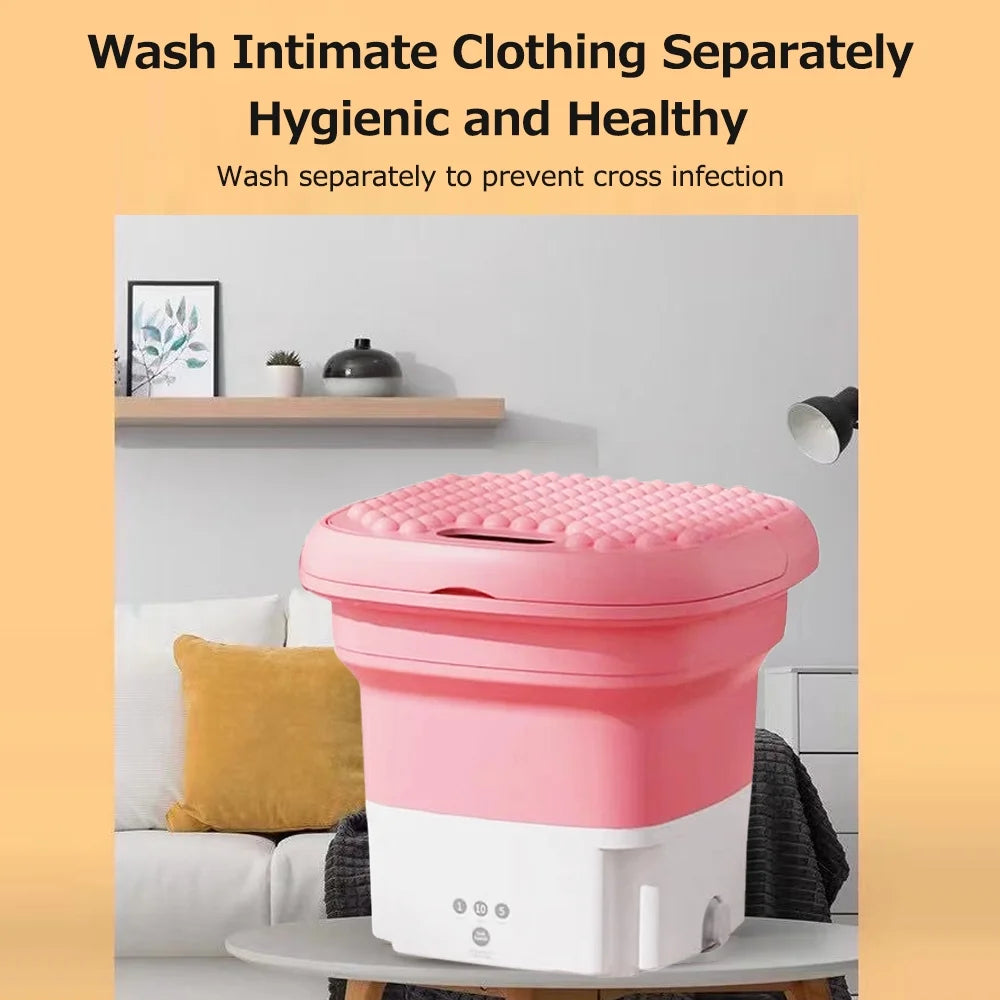 Portable Folding Pulsator Washing Machine with Drain Hole G22325