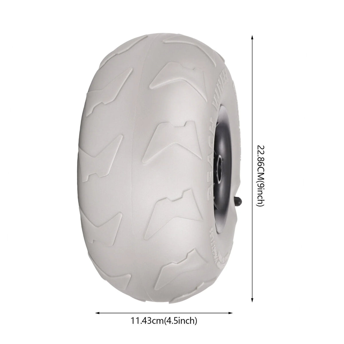 2pcs 9'' Inflatable Wheels Replacement Sand Tire PVC for Kayak Dolly Cart T596459