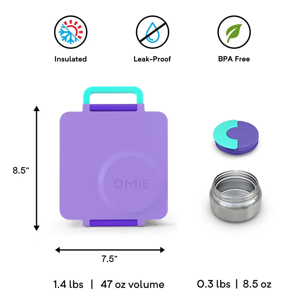 Insulated Bento Lunch Box with Leak Proof Thermos Food Jar B1090