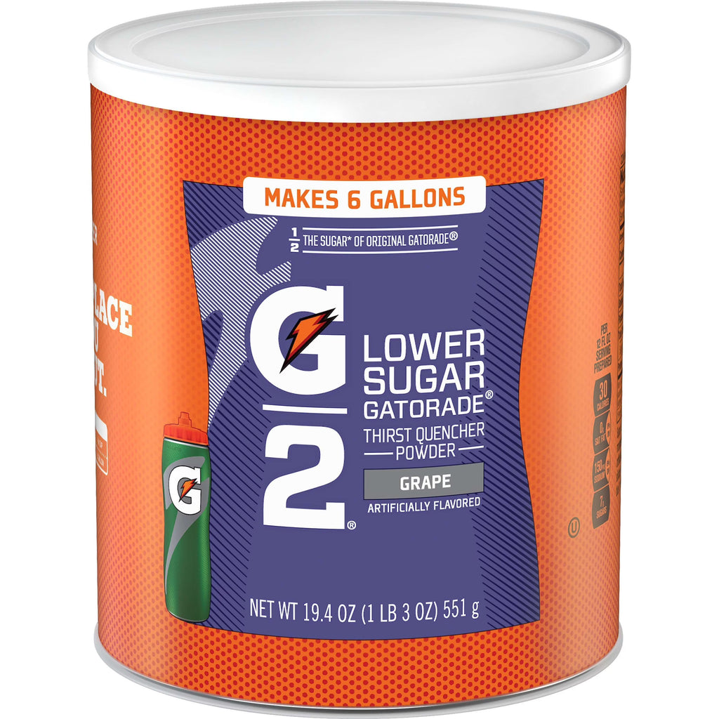 Grape Low Calorie Sports Drink Powder Mix 19.4 oz. Canister E4224