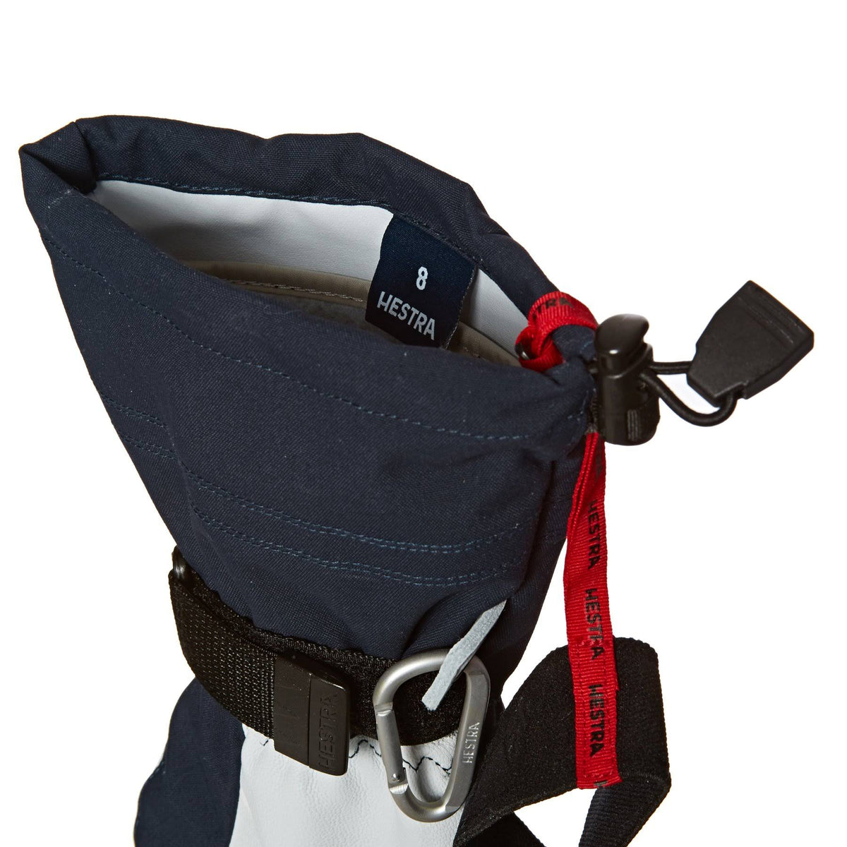 Navy Leather Ski Glove O87336