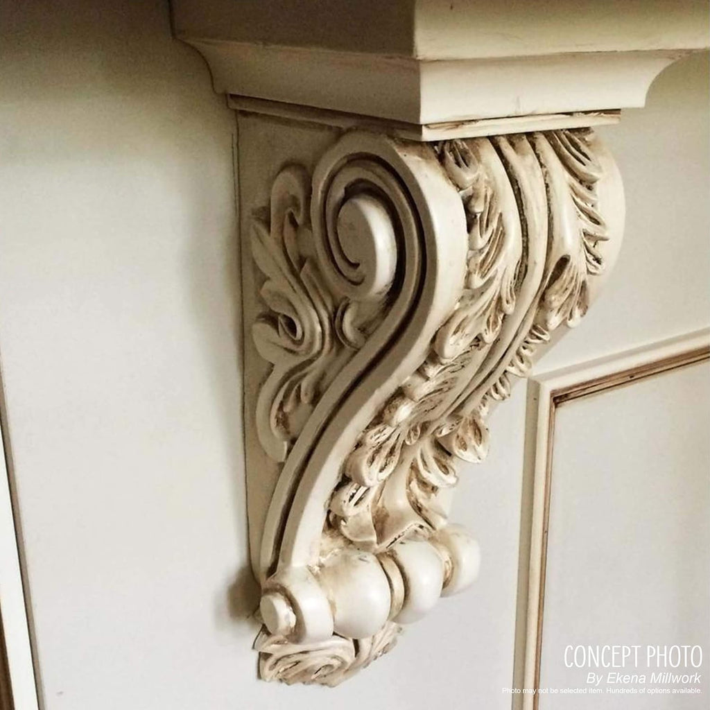 2 1/4 inch W x 2 1/4 inch D x 4 1/4 inch H Devon Corbel (4-Pack) D174