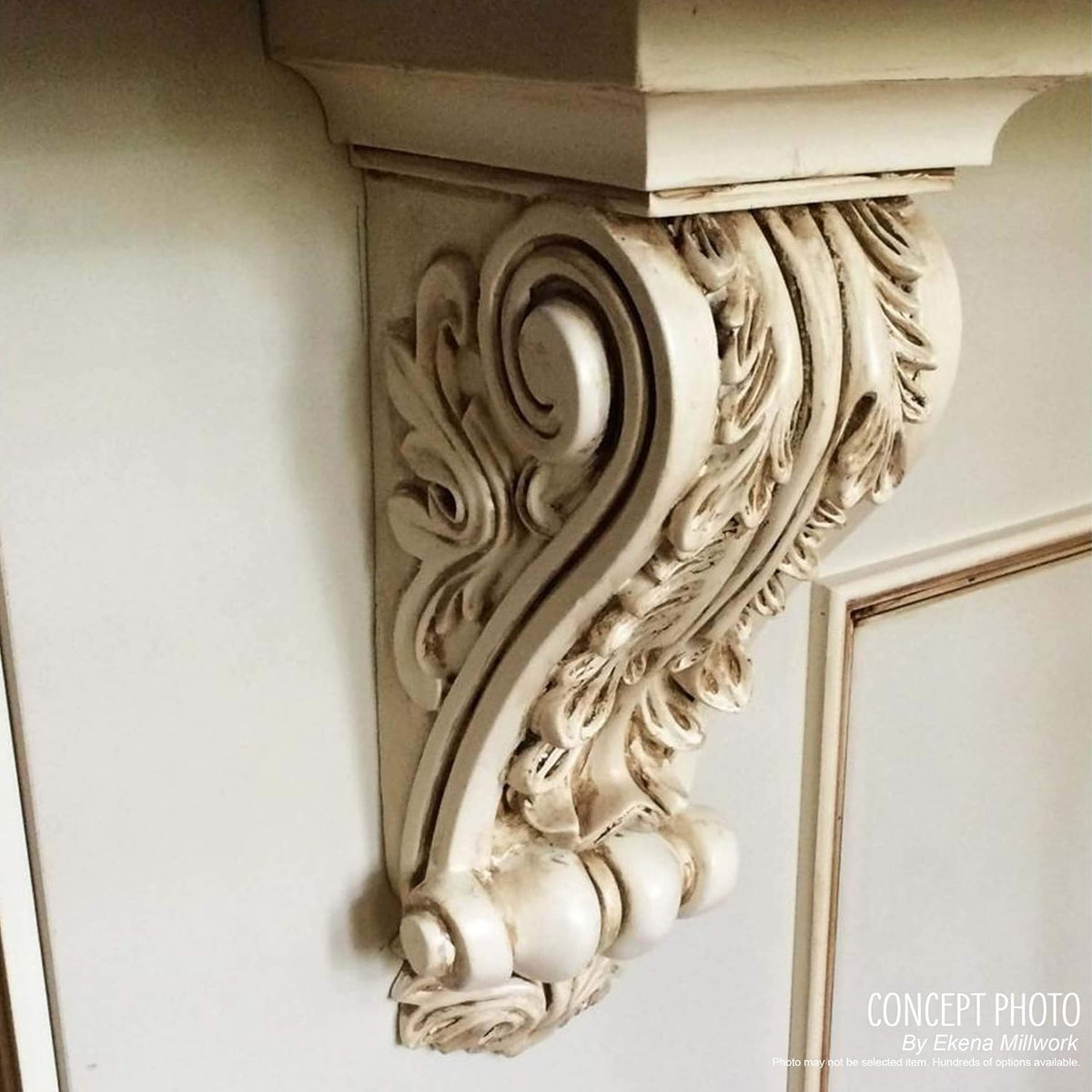 2 1/4 inch W x 2 1/4 inch D x 4 1/4 inch H Devon Corbel (4-Pack) D174