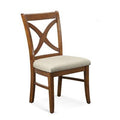 Light Blue Performance Fabric Cross Back Side Chair W4638