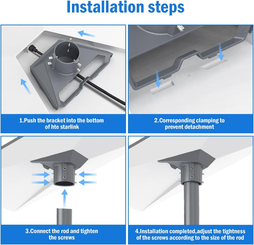 Aluminum Alloy Starlink Gen 3 Mount for Standard Dish Antennas E998