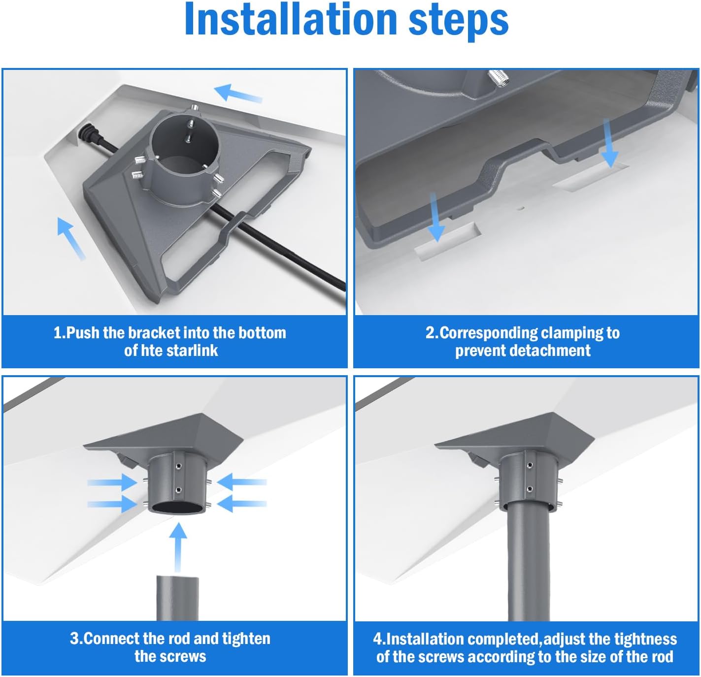 Aluminum Alloy Starlink Gen 3 Mount for Standard Dish Antennas E998