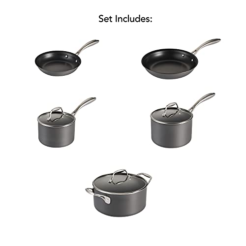 Hard Anodized 8 Qt Covered Stock Pot I52491