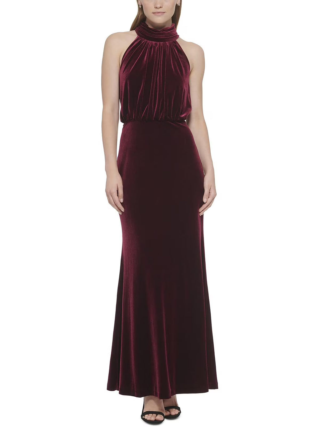 Velvet Long Evening Dress G845