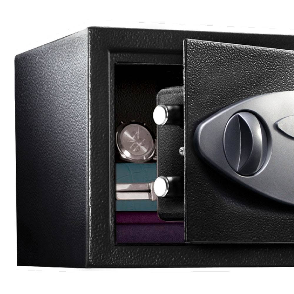 Digital Security Safe, 0.58 Cu ft, Black/Silver S441