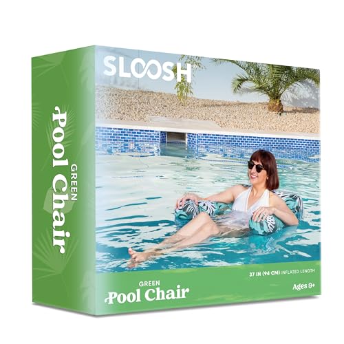 Inflatable Pool Lounge Chair with Plant Pattern C371