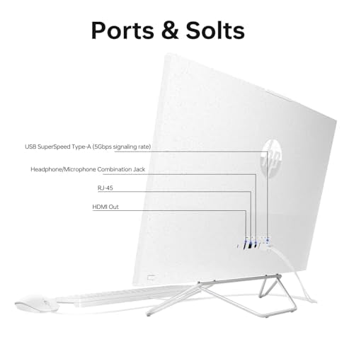 27" FHD Touchscreen AMD Ryzen 7 All-in-One Desktop, 32GB DDR4 RAM, 2TB PCIe M.2 SSD, White U4946